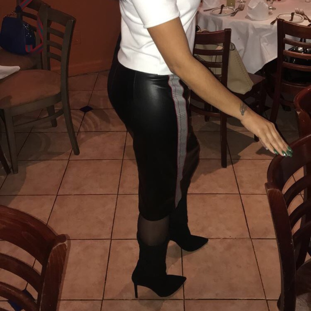 Leather like skirt